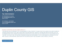Tablet Screenshot of gis.duplincountync.com